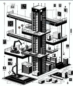 Moderne Lagersysteme: Eine Illustration