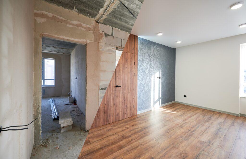 Raumumbau mit Vorher-Nachher-Kontrast | Treppen kaufen
