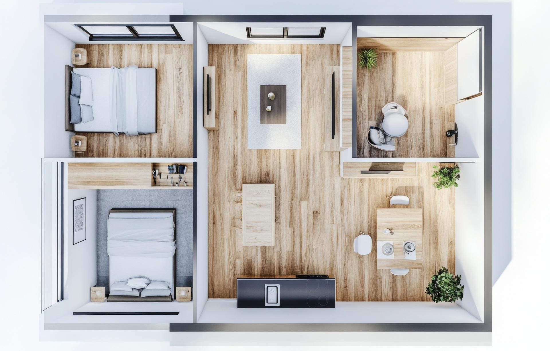 Offener Grundriss mit klarer Struktur | Treppen Hamburg